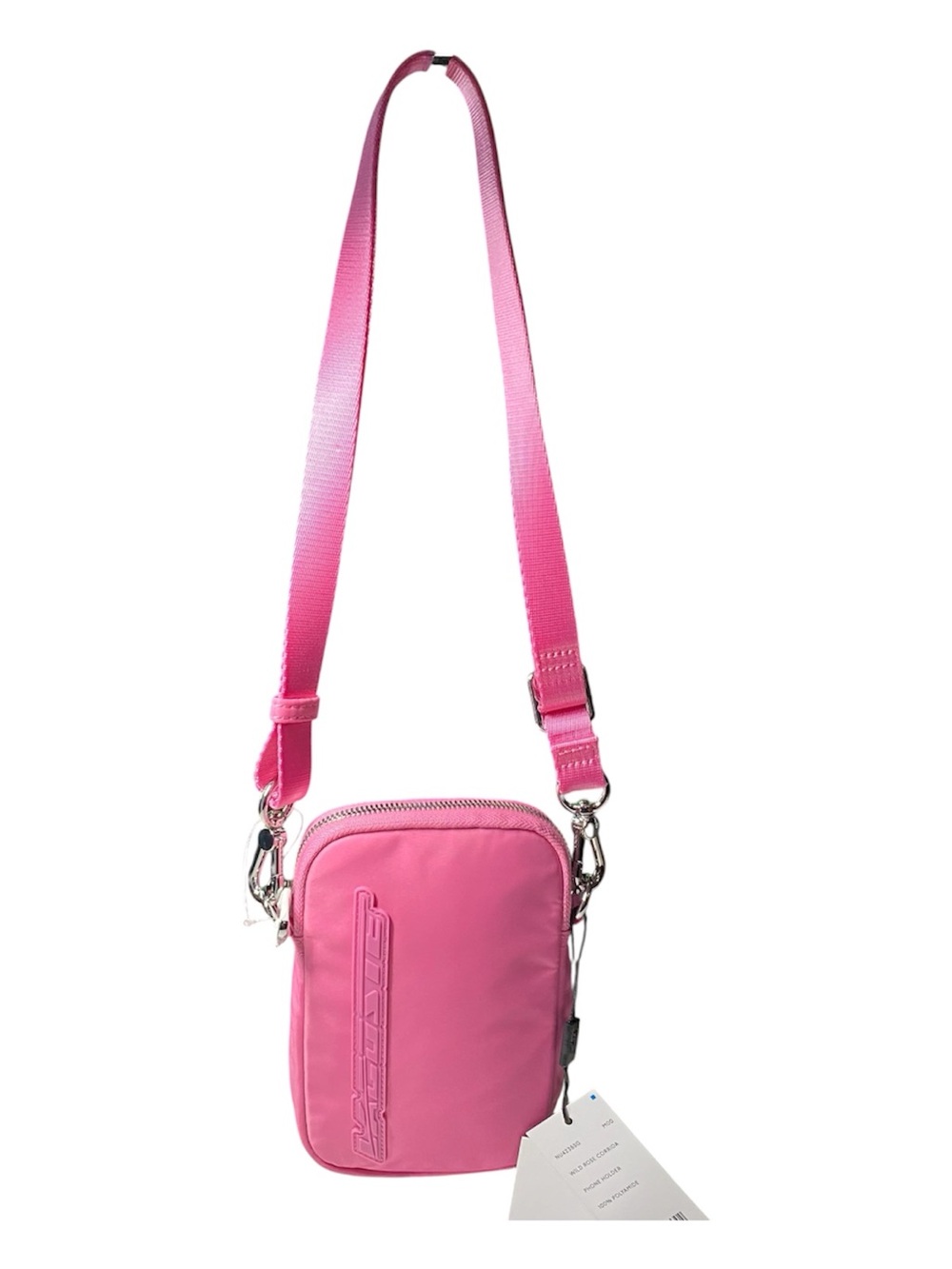 New Lacoste SmartPhone Bag Crossbody Pink Polyamide Summer Travel Festival
